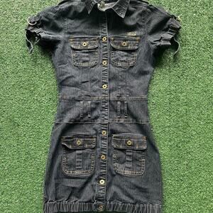 Mecca femme y2k vintage denim dress